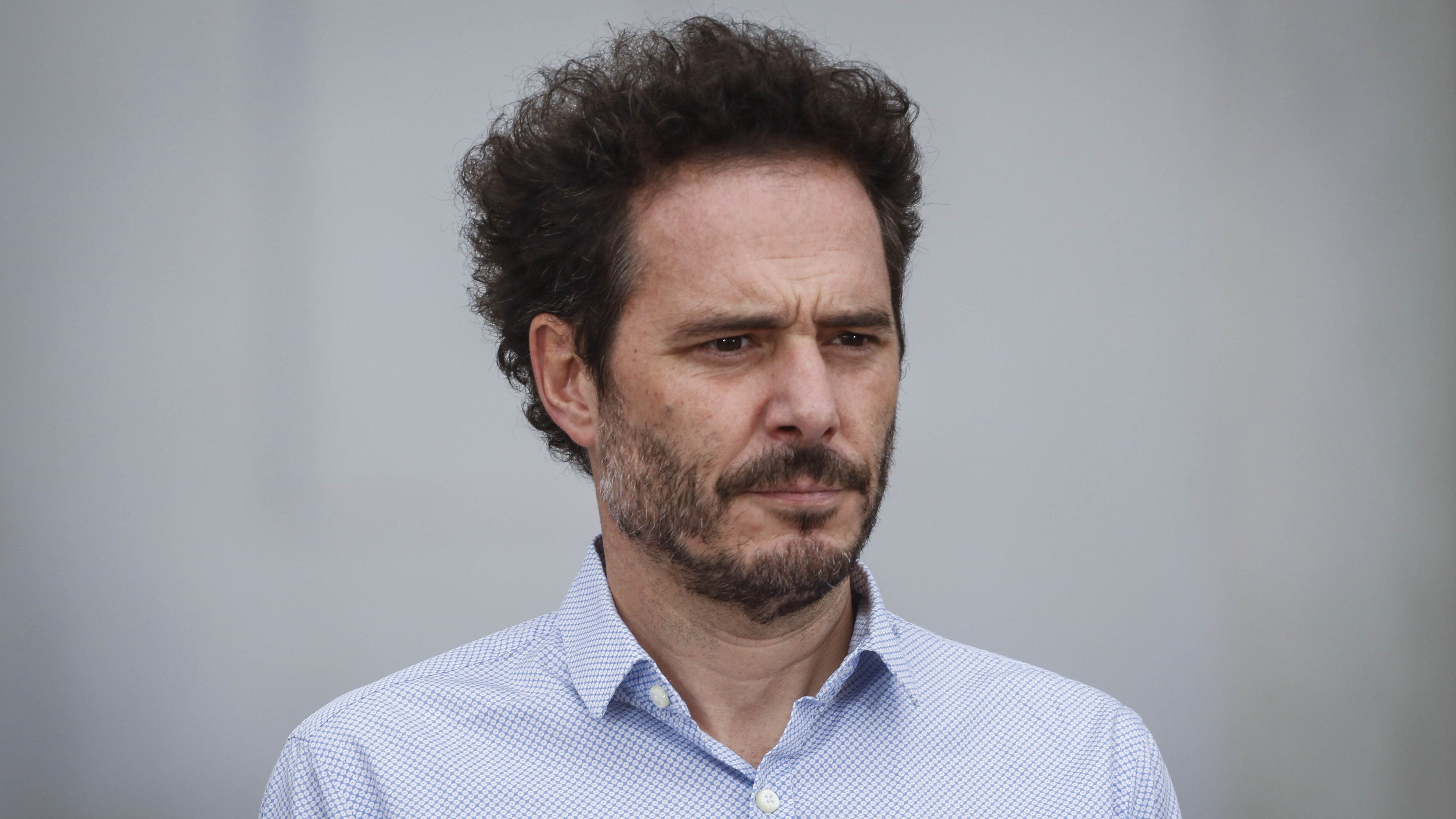 18 de marzo del 2020/SANTIAGOHernan Larrain Matte, presidente de Evopoli, participa del punto de prensa, tras la finalización de la reunión con el Presidente de la Republica, en el Palacio de la Moneda.
FOTO: SEBASTIAN BELTRAN GAETE/AGENCIAUNO