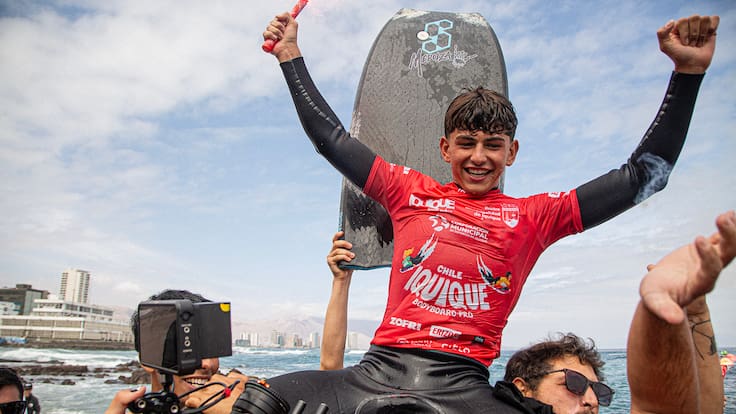 Con solo 17 años: Chile gana la categoría junior del Iquique Bodyboard Pro 2024