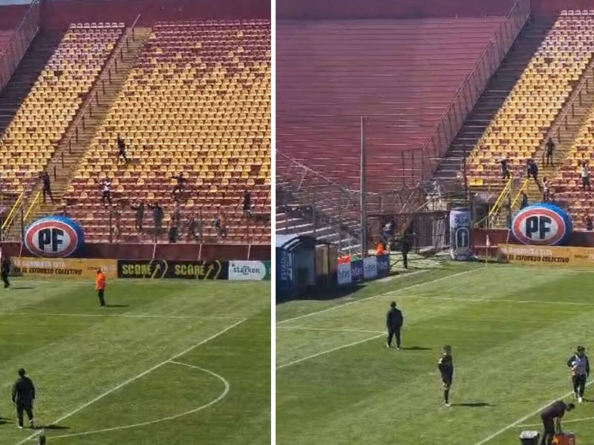 Hinchas de Unión Española protagonizan incidentes en el Santa Laura tras agónica caída ante Audax Italiano