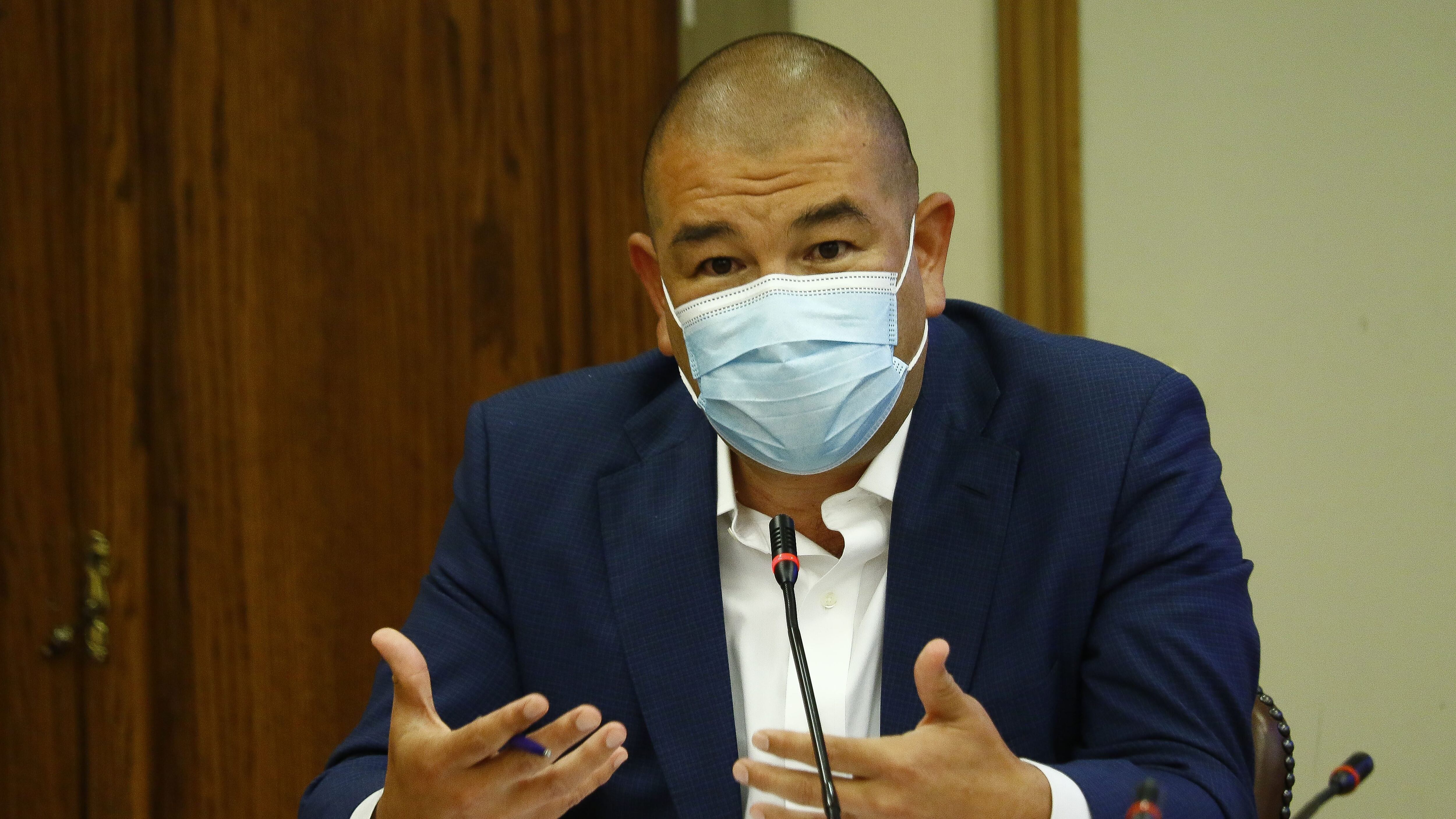 23 DE MARZO DE 2021/VALPARAISOEl diputado Victor Torres, durante la Comision de Salud de la Camara de Diputados, en donde se discute el proyecto de ley sobre muerte digna y cuidados paliativos.
FOTO: LEONARDO RUBILAR CHANDIA/AGENCIAUNO