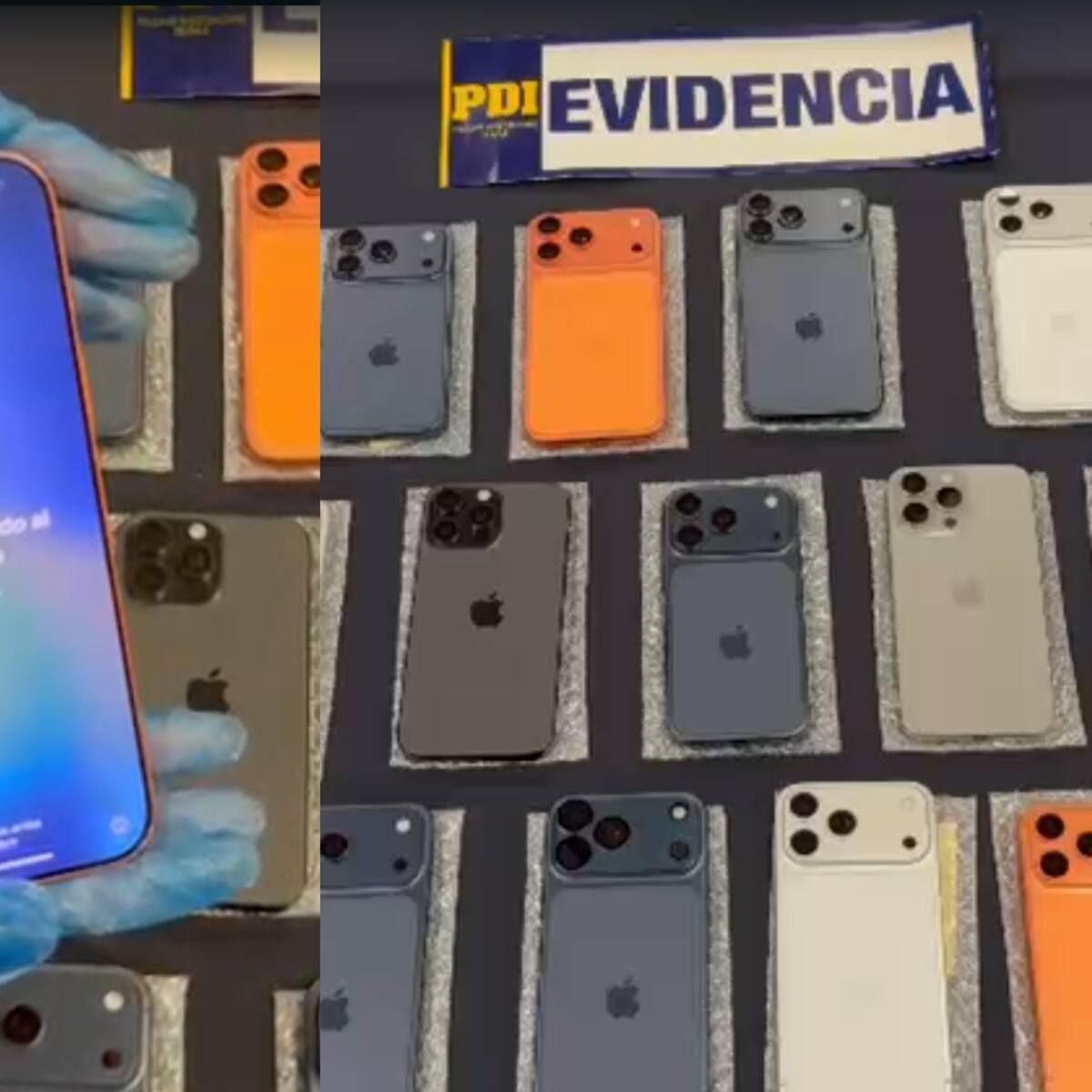 Serían enviados a Hong Kong: encuentran iPhones robados avaluados en $30 millones Aeropuerto de Santiago