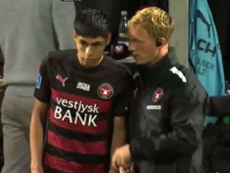 Darío Osorio tuvo su esperado debut por el Midtjylland en la liga danesa
