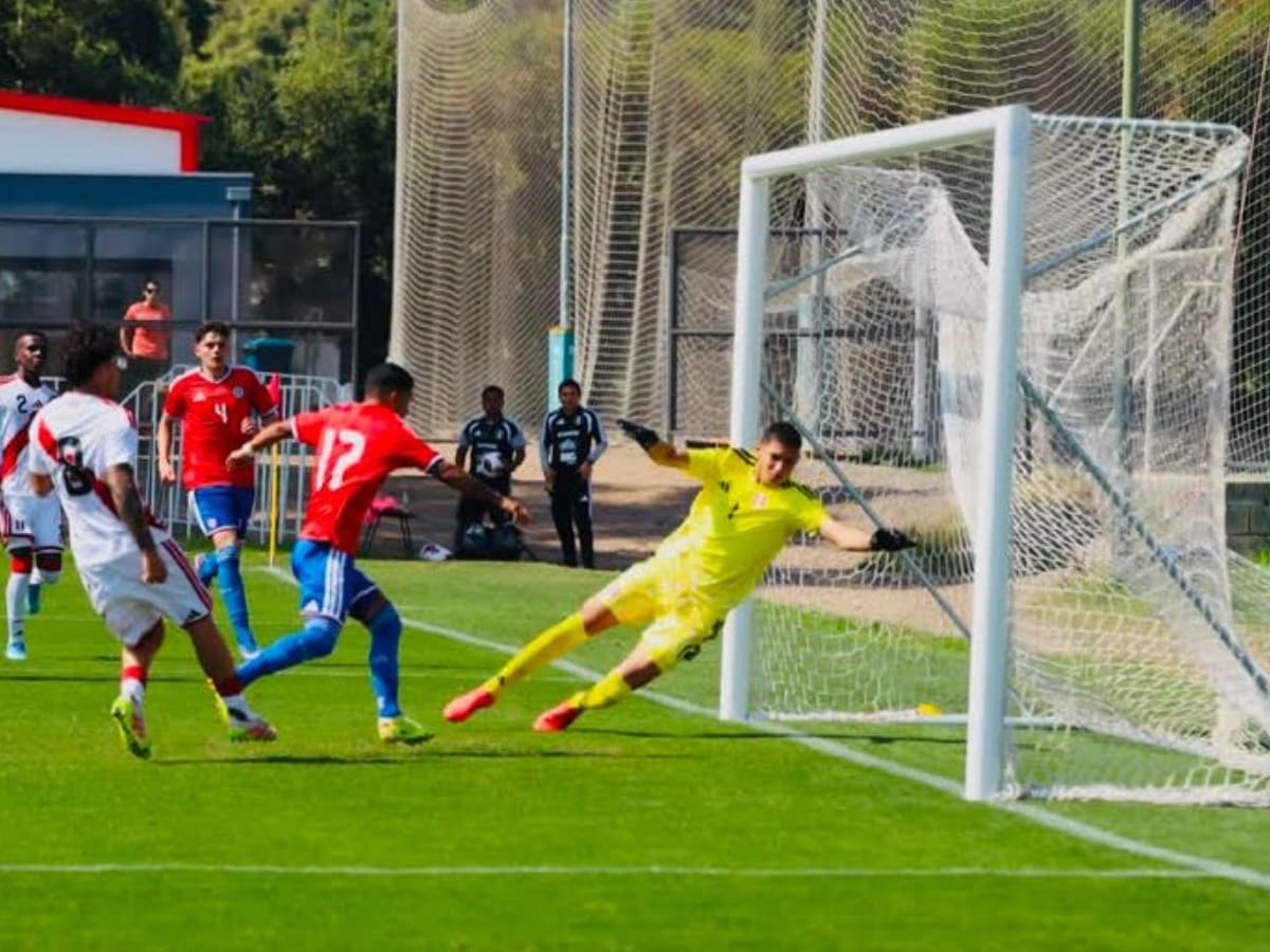 La selección chilena sub 20 sufre amargo empate ante Perú
