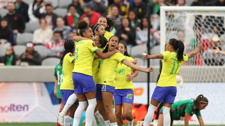 Mujeres de Brasil marcan la diferencia derrotando a México y llegan a la final de la Copa de Oro de Concacaf