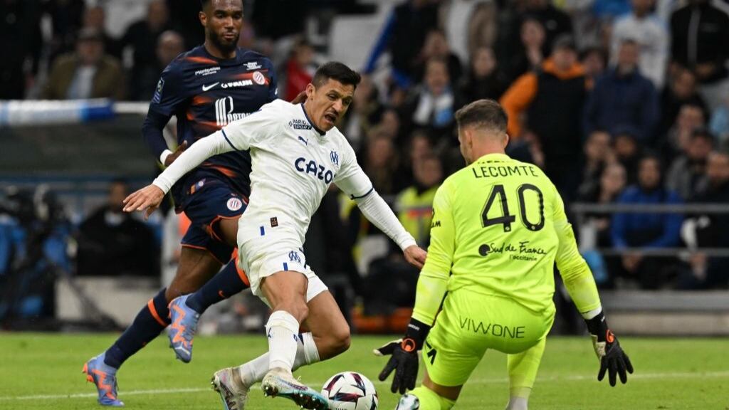 Pierden terreno ante PSG: Alexis Sánchez y el Olympique Marsella se enredan con Montpellier