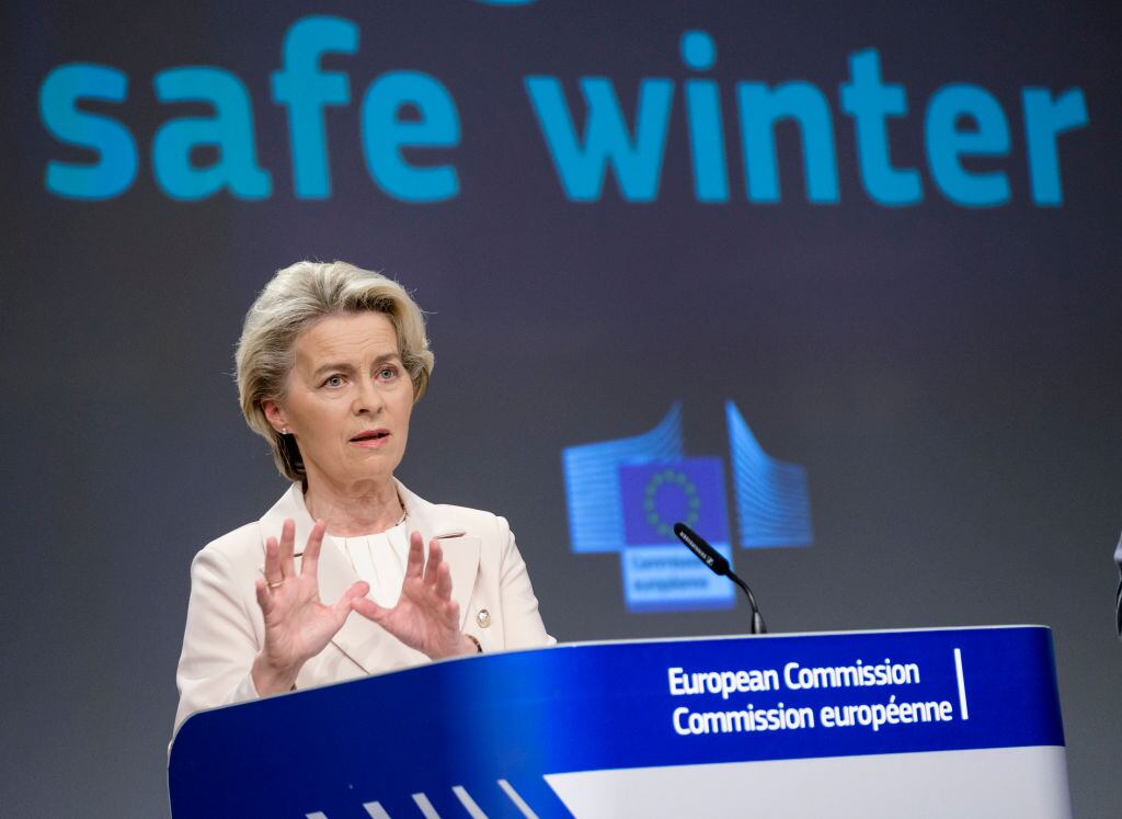 La titular de la Comisión Europea, Ursula Von Der Leyen, en Bruselas