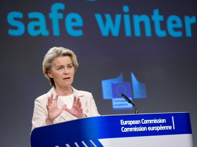 La titular de la Comisión Europea, Ursula Von Der Leyen, en Bruselas