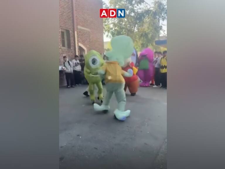 Viral pelea entre corpóreos del Señor Cara de Papa, Calamardo y Mike Wazowski enciende las redes sociales