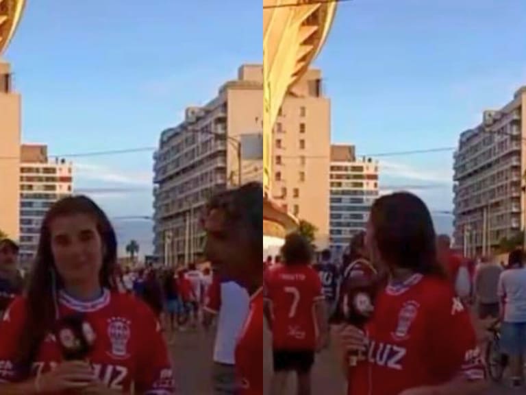 “Hoy un desubicado...”: reportera es acosada en vivo por parte de un hincha mientras hacía un despacho
