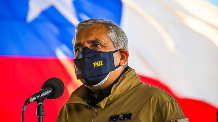 7 DE ENERO 2021 / TEMUCODirector General de la PDI Hector Espinosa y el Subsecretario del Interior, Juan Francisco Galli, llegan hasta La Araucanía por muerte de policía durante allanamiento de la comunidad Temucuicui y el asesinato de agricultor en zona rural de Victoria.
FOTO: MARCOS MALDONADO / AGENCIAUNO