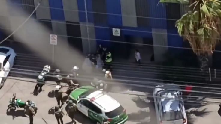 operativo policial en una Residencia de Menores en Iquique