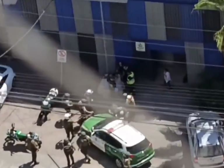 operativo policial en una Residencia de Menores en Iquique