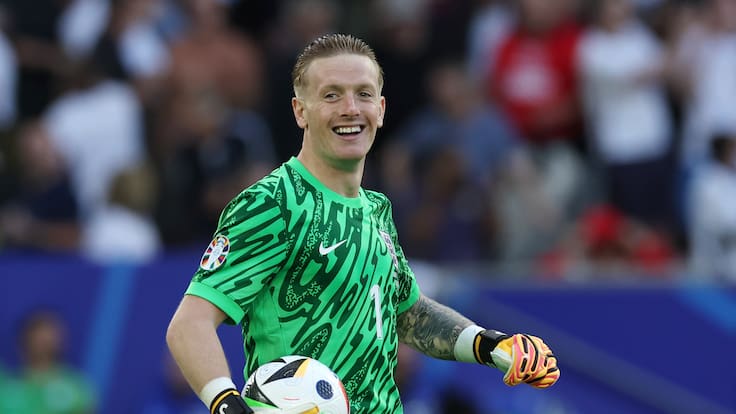 Eurocopa 2024: captan el ingenioso “torpedo” que usó Jordan Pickford en los penales entre Inglaterra y Suiza