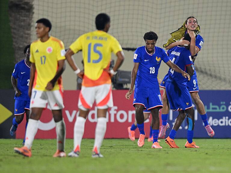 No supieron perder: choque entre Francia y Colombia por el Mundial Sub 17 terminó en escándalo