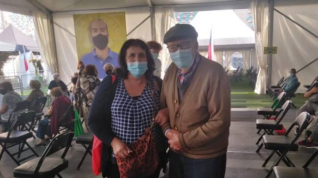 Fernando recibió la segunda dosis de la vacuna contra el Covid-19