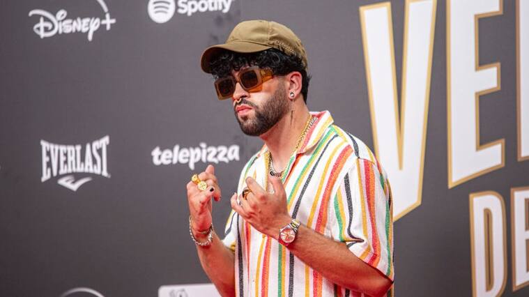 Bad Bunny en el juego de las celebridades de la MLB - baseball