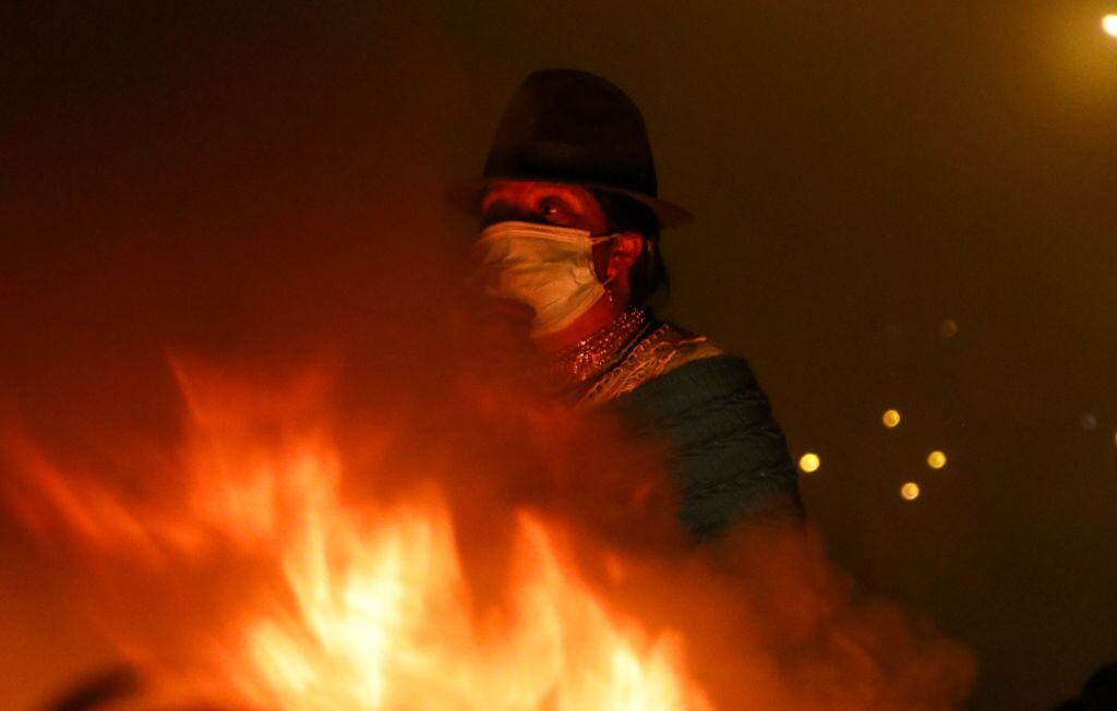 Siguen las manifestaciones anti gobierno por el paro nacional en Ecuador