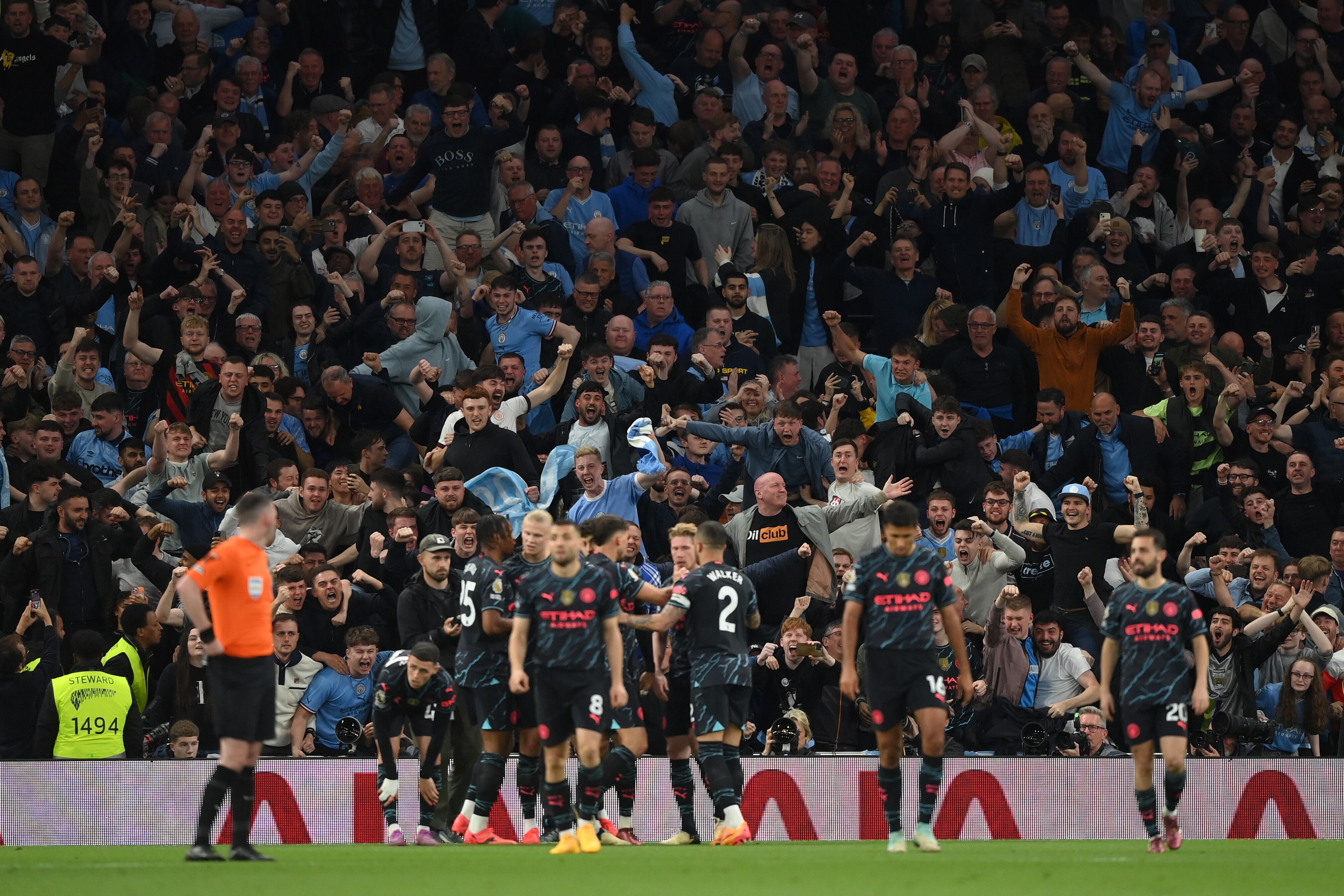 Manchester City derrotó al Tottenham y quedó a las puertas del tetracampeonato en la Premier League | Getty Images