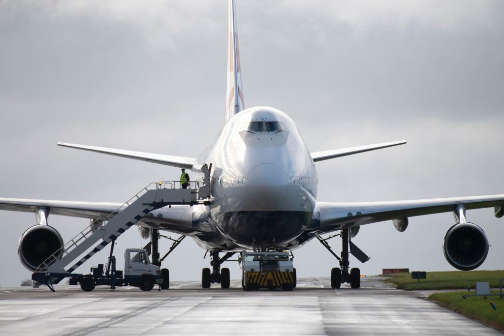 Un modelo Boeing 747-400