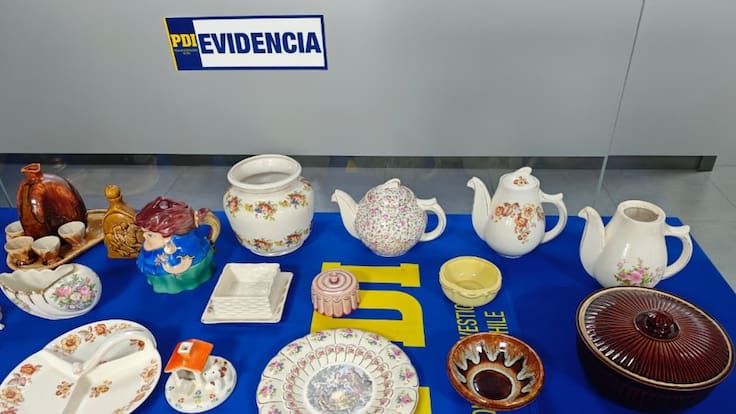 Están protegidas por la ley: PDI recupera 32 piezas de cerámica lotina robadas desde museo en Chiguayante