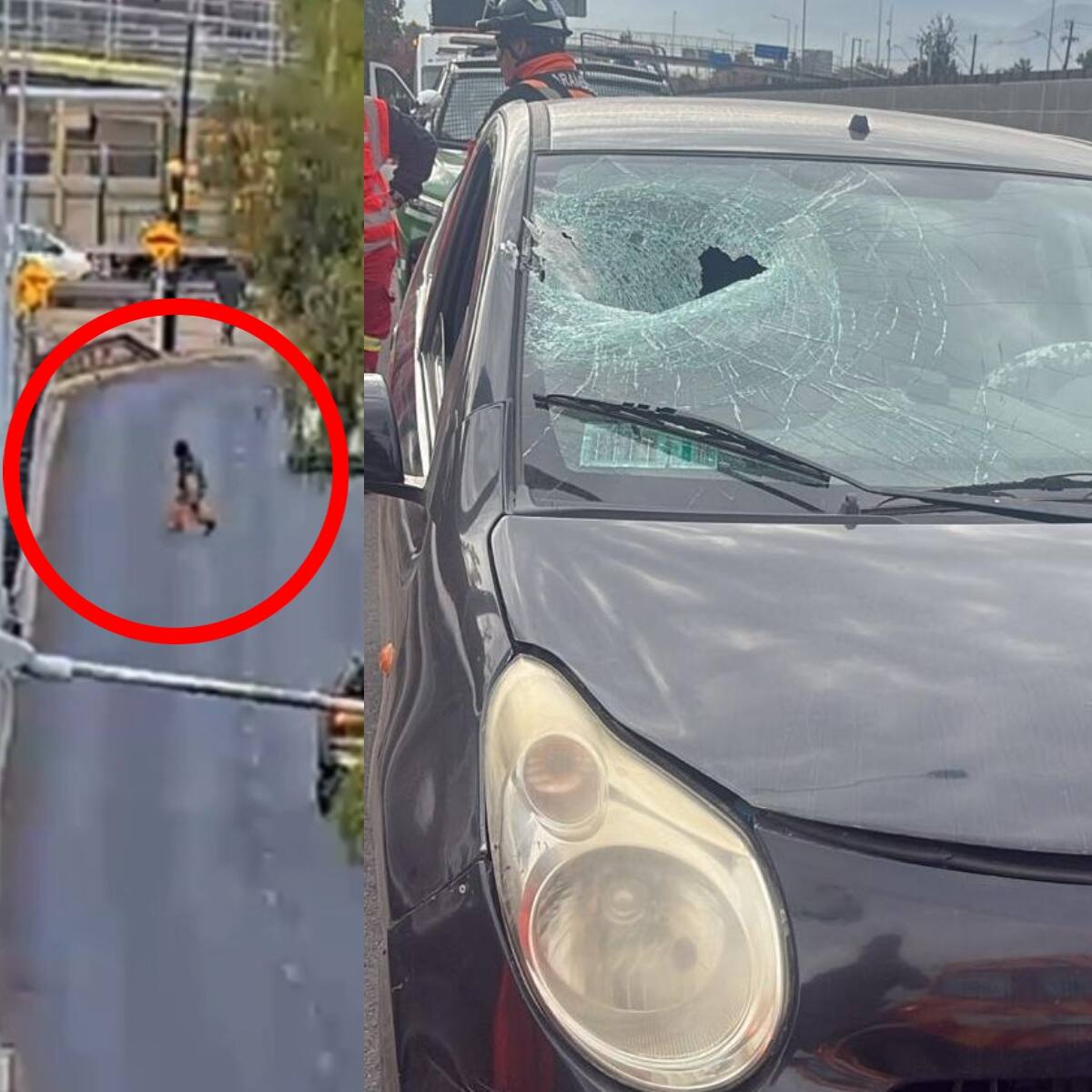 Detienen a sujeto acusado de lanzar piedras a autos en Vespucio Sur: tenía 83 detenciones previas