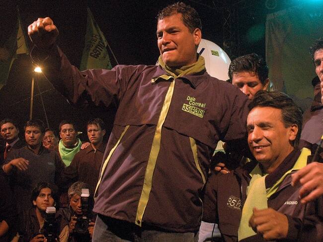 Lenin Moreno junto a Rafael Correa