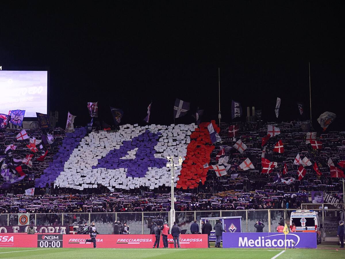 El emotivo homenaje de Fiorentina a Edoardo Bove en Copa Italia