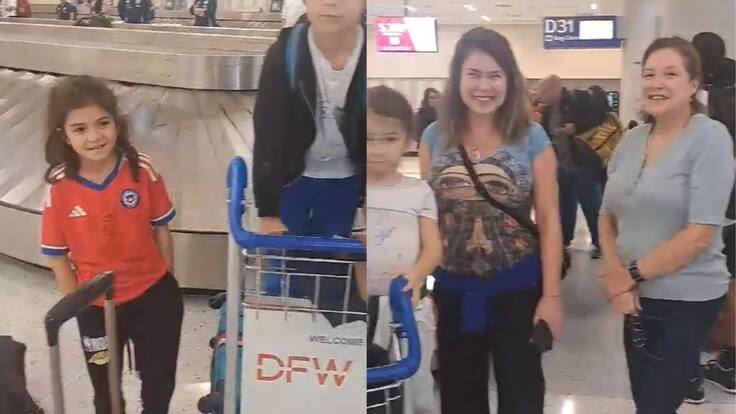 La familia chileno-peruana que viajó a Estados Unidos en el mismo avión de La Roja