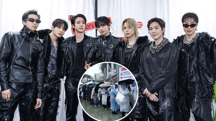 Ni la lluvia los frenó: BTS arranca su gira mundial bajo intensa lluvia y desata la locura de ARMY