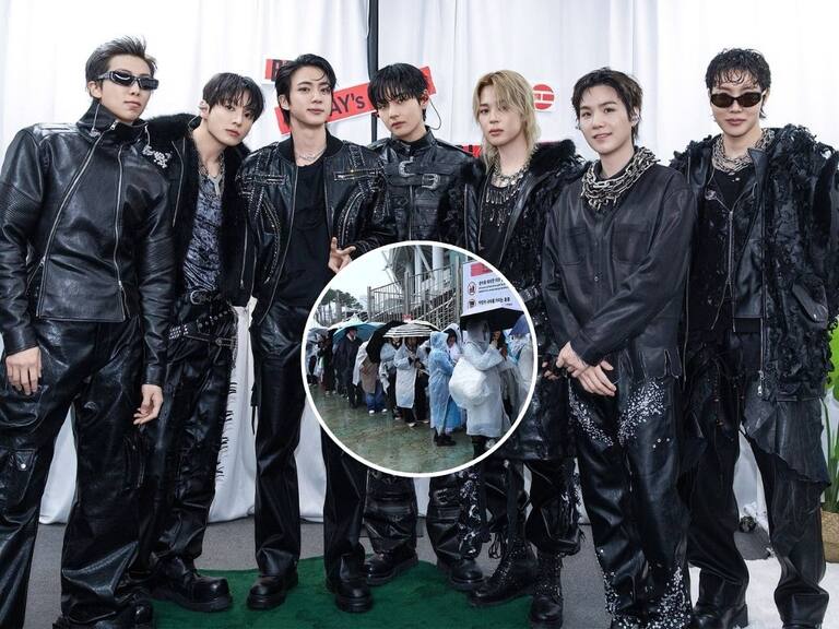 Ni la lluvia los frenó: BTS arranca su gira mundial bajo intensa lluvia y desata la locura de ARMY