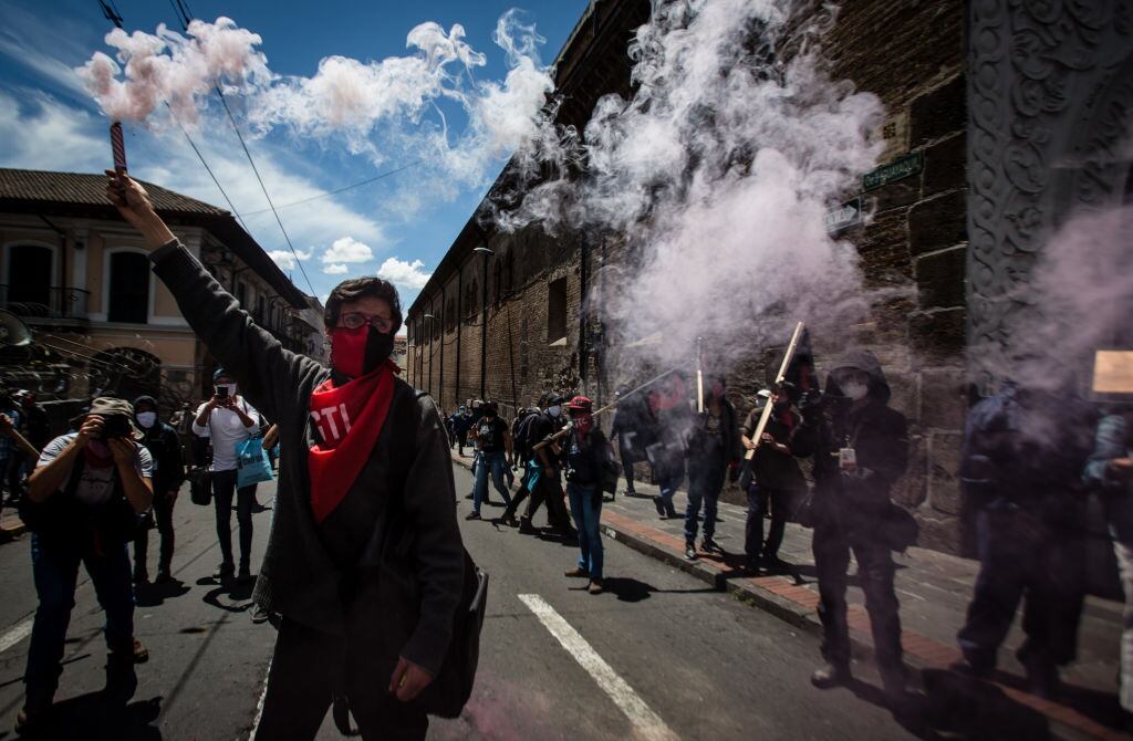 Manifestaciones en contra del gobierno en Ecuador