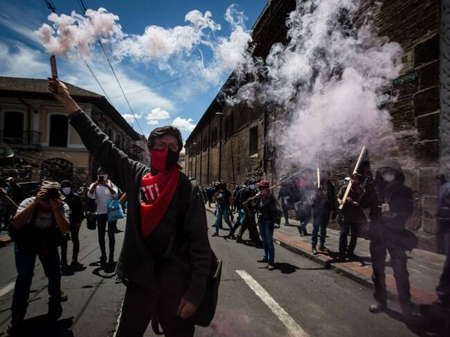 Manifestaciones en contra del gobierno en Ecuador