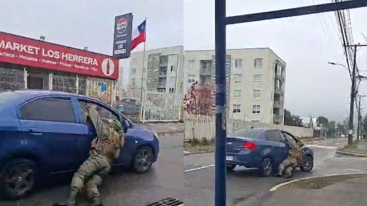 Carabinero es atropellado y arrastrado tras control policial en Chiguayante