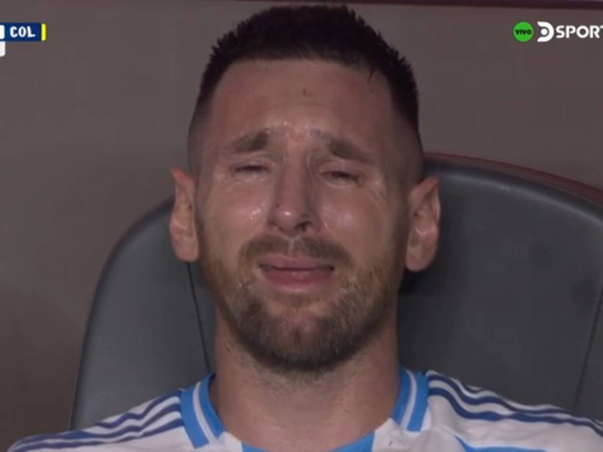Lionel Messi rompe en llanto tras salir lesionado en la final de Copa América entre Argentina y Colombia