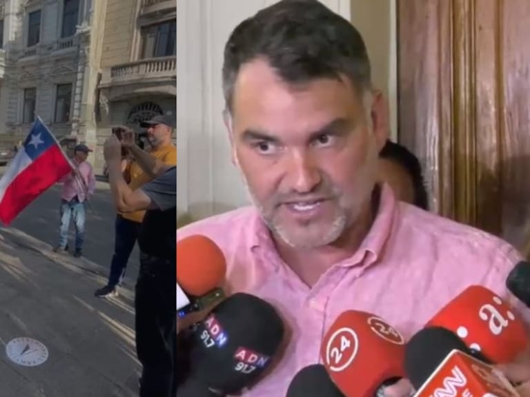 «Team Patriota» realiza protesta en medio de consejo regional metropolitano de la UDI