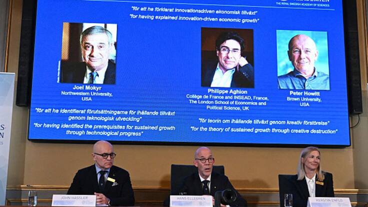 Por explicar el “crecimiento económico impulsado por la innovación”: estos son los ganadores del Nobel de Economía 2025