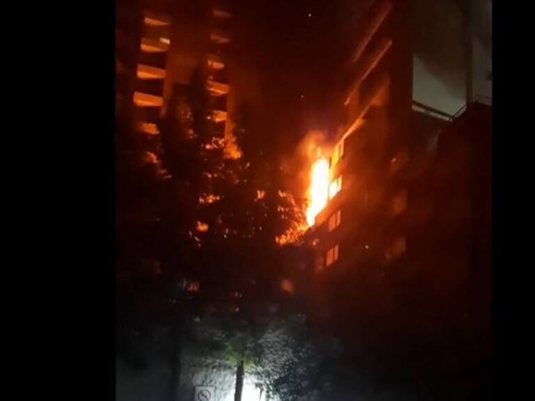 Incendio departamentos Santiago