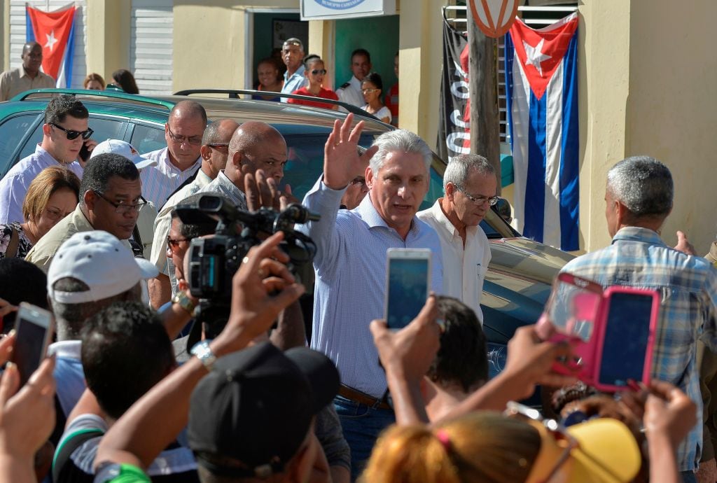 El presidente cubano Miguel Díaz-Canel