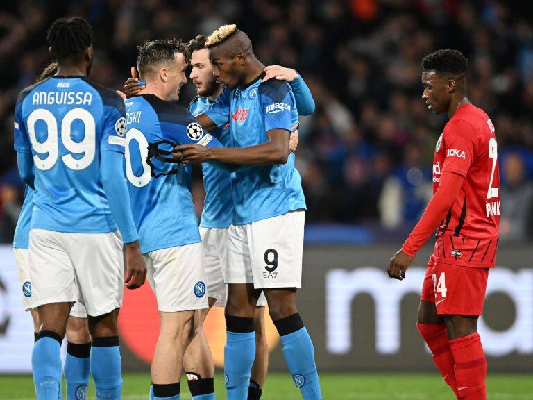 Napoli volvió a derrotar al Eintracht Frankfurt y se metió en los 4tos de final de la Champions League