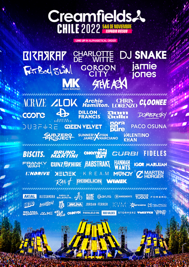 Cortesía Creamfields Chile