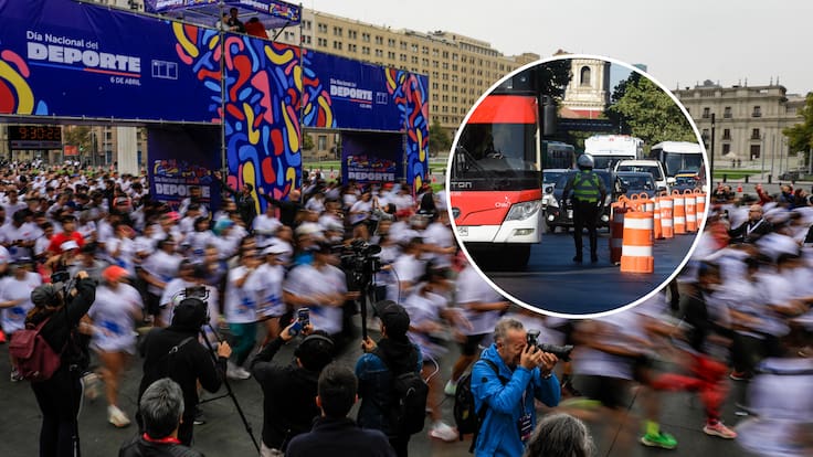 “La Corrida Mas Grande de Chile”: Estos son todos los cortes de calles en Santiago por el Día Nacional del Deporte