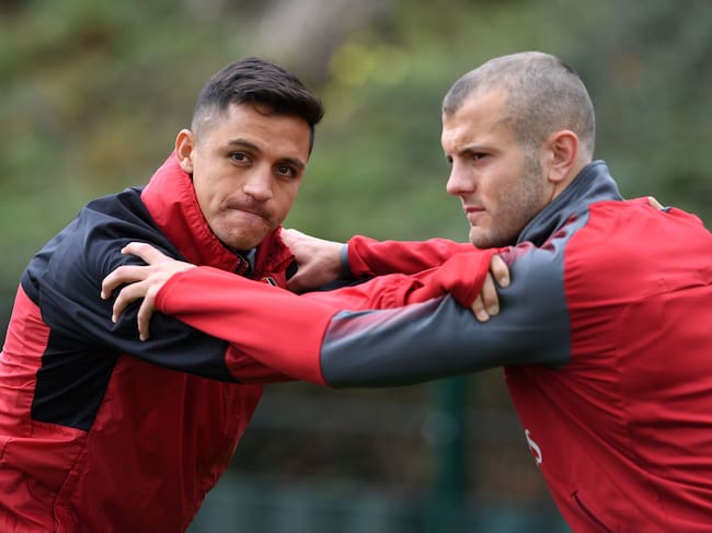 Alexis Sánchez junto a Jack Wilshere en el Arsenal / Getty Images