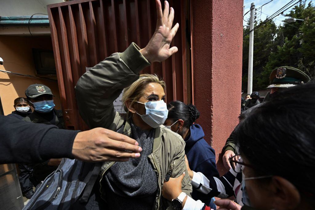 El día de la detención de la exgobernante boliviana Jeanine Áñez
