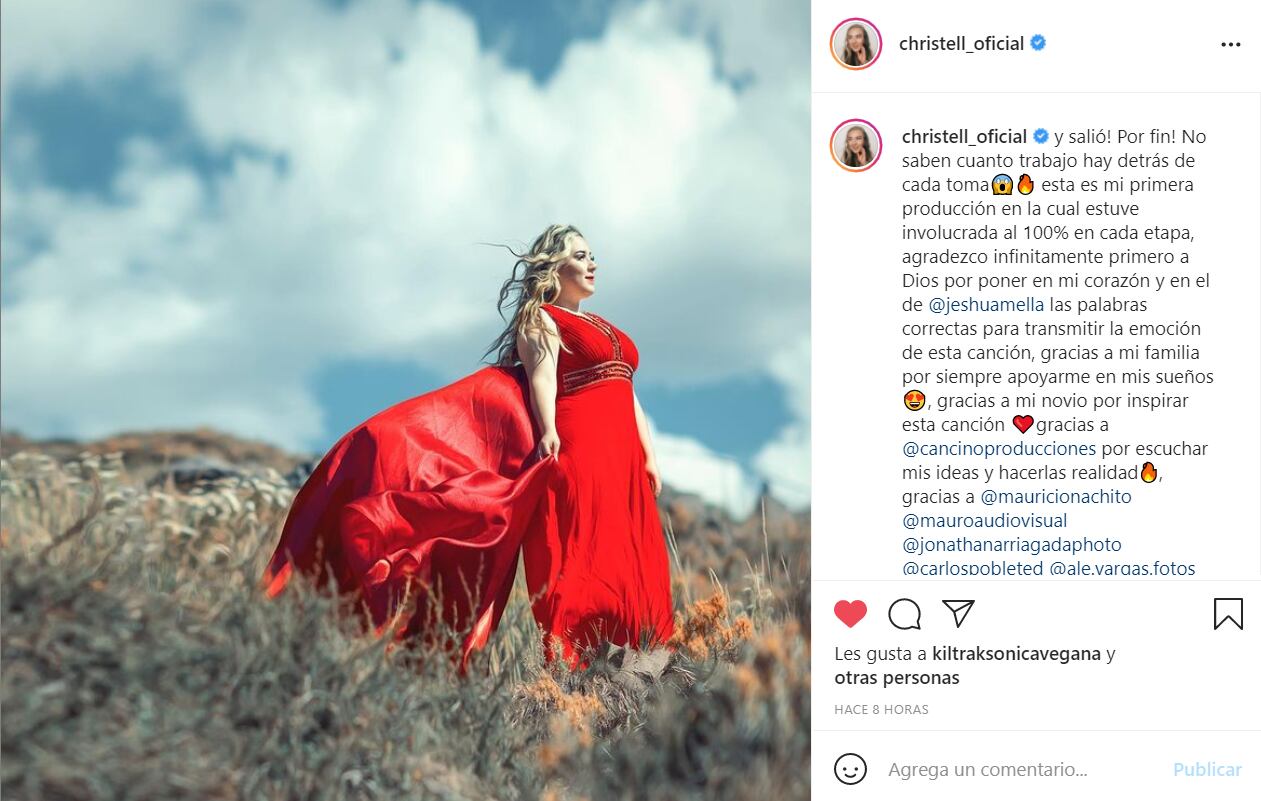 Christell regresó a la música | Instagram