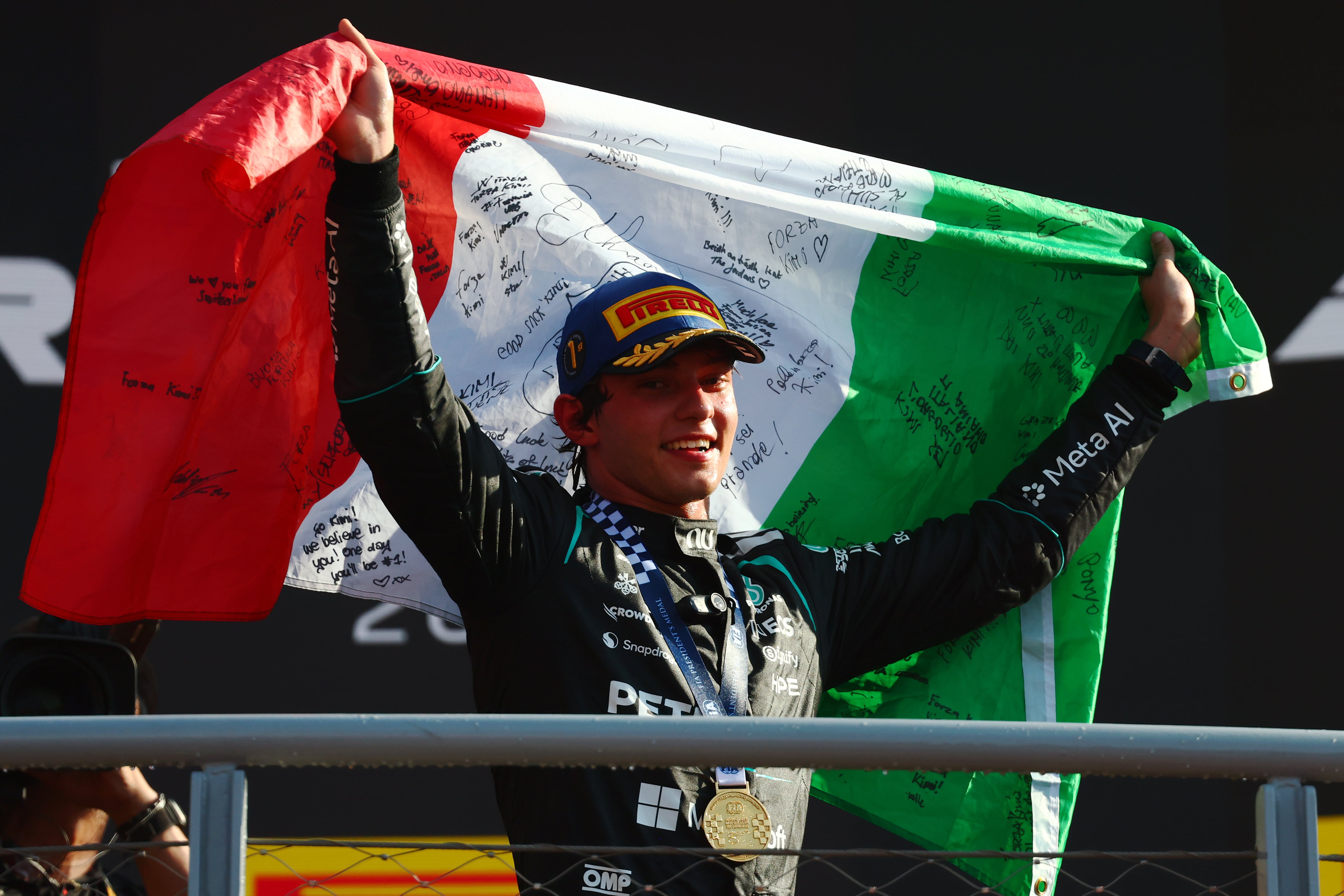 Kimi Antonelli, piloto italiano de Mercedes