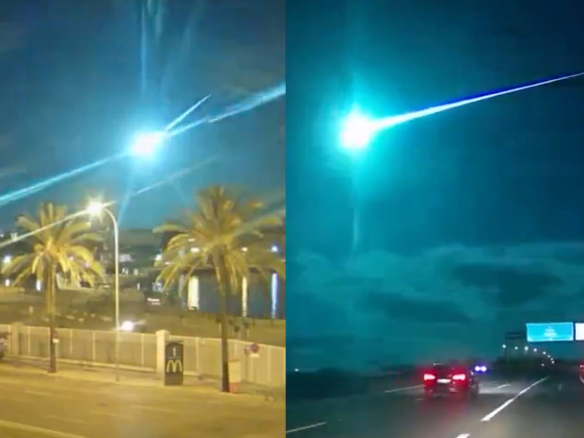 Hizo de la noche día: los sorprendentes registros que dejó la caída de un meteorito en España y Portugal