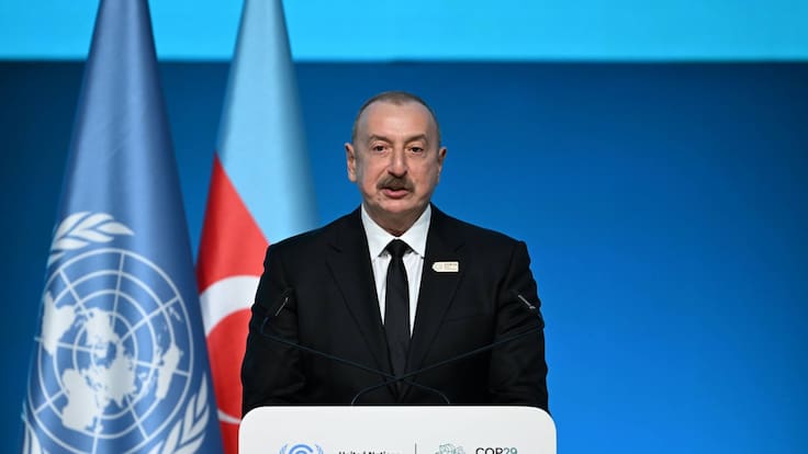 Presidente de Azerbaiyán defiende combustibles fósiles y critica “hipocresía” occidental en apertura de la COP29