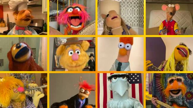 LOS ANGELES - JUNE 25: The Muppets perform on THE LATE LATE SHOW WITH JAMES CORDEN, scheduled to air Thursday June 25, 2020 (12:37-1:37 AM, ET/PT) on the CBS Television Network. Image is a screen grab. (Photo by CBS via Getty Images)