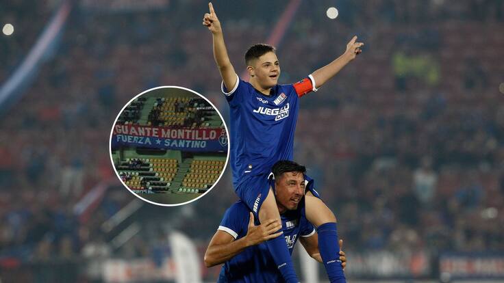 “Aguante Montillo, fuerza Santino”: la historia detrás del lienzo que emocionó a todo el pueblo azul