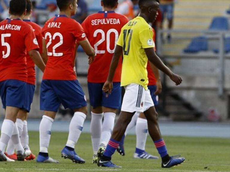 Chile cayó agónicamente ante Colombia y quedó eliminado del Sudamericano Sub-20